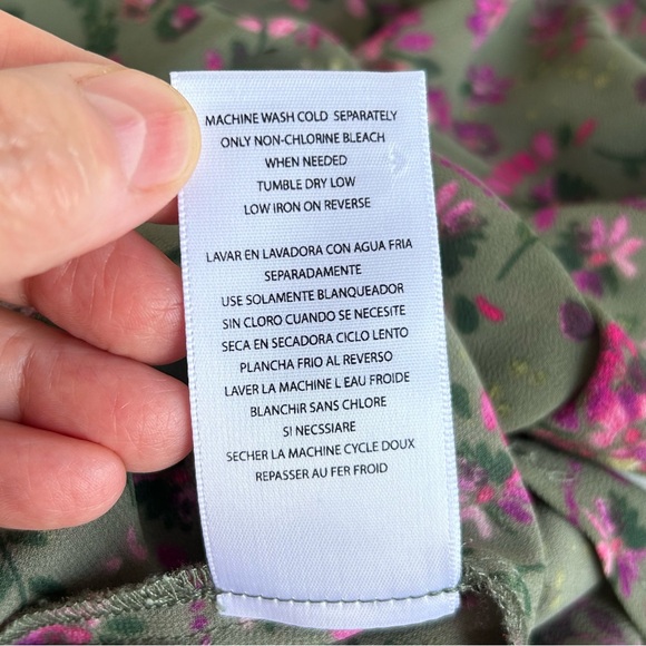 Kut from the Kloth Sheer Floral Twist Front Blouse Top - Picture 13 of 16